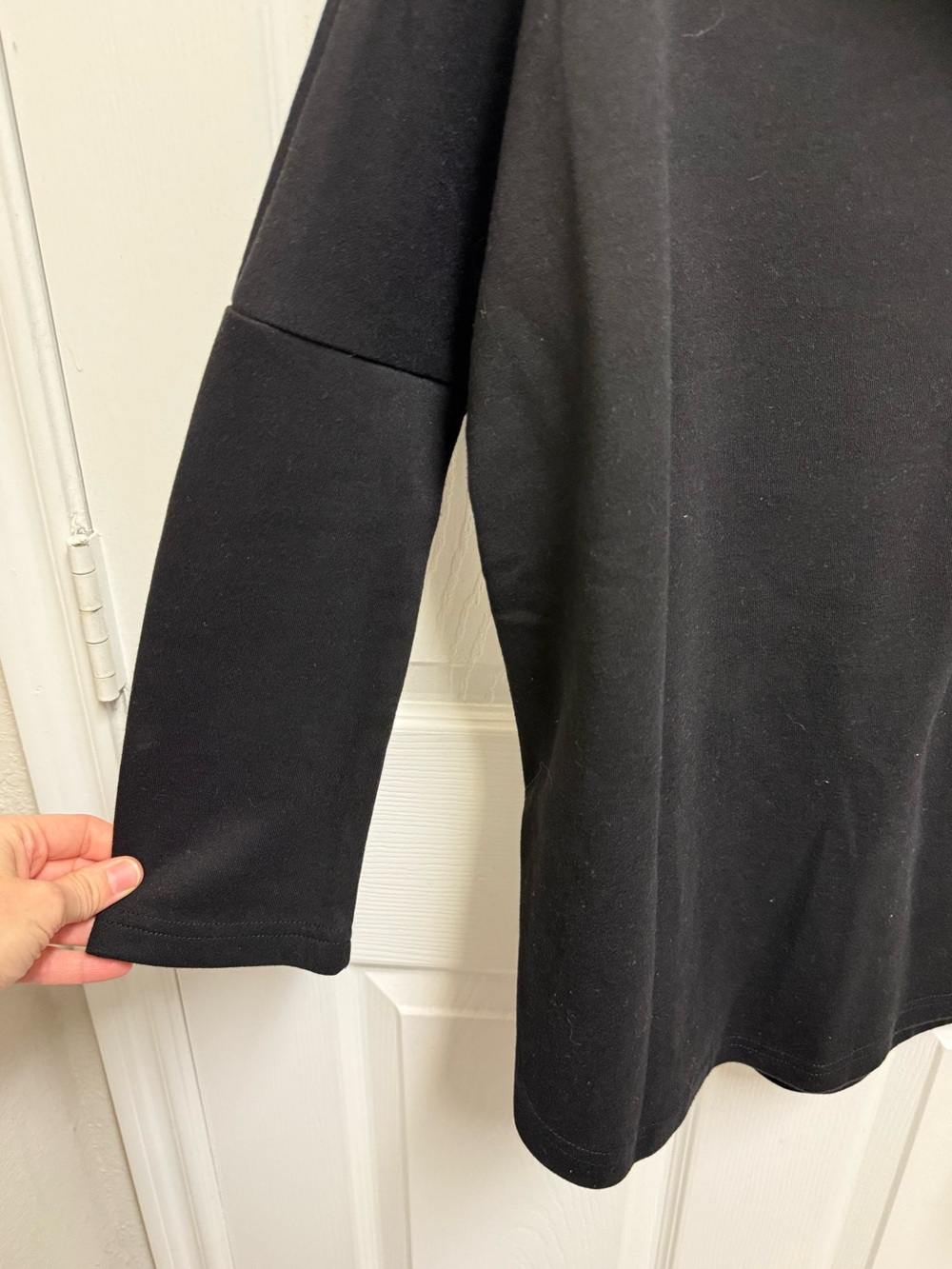 Pomander Place Black Split Neck Sweater Top - Picture 4 of 9